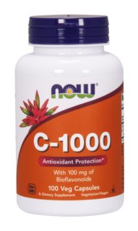 Now Foods, C-1000, с 100 мг биофлавоноидов, 100 растительных капсул